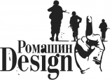 Логотип РОМАШИН-DESIGN дизайн-студия